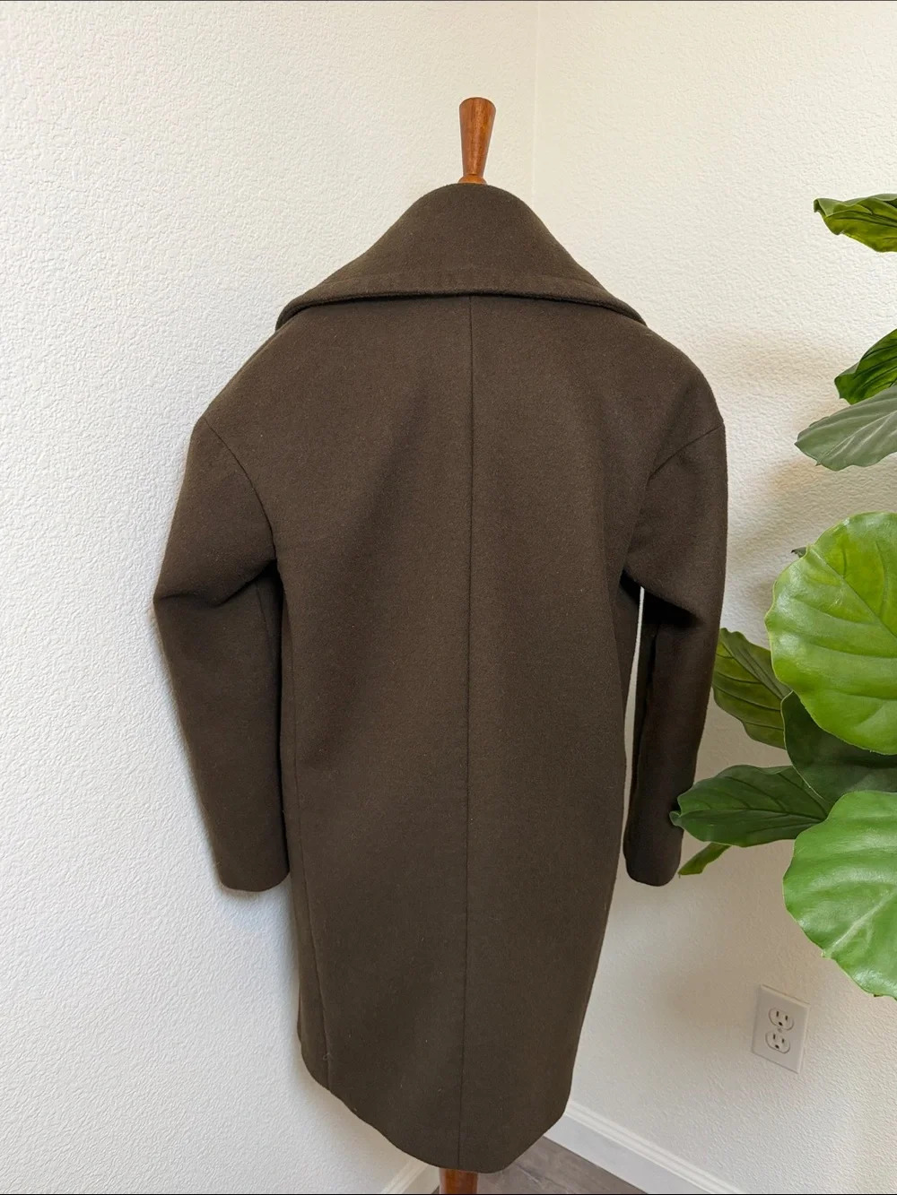 Forever 21 Dark Brown Single-Button Coat - Picture 9 of 13